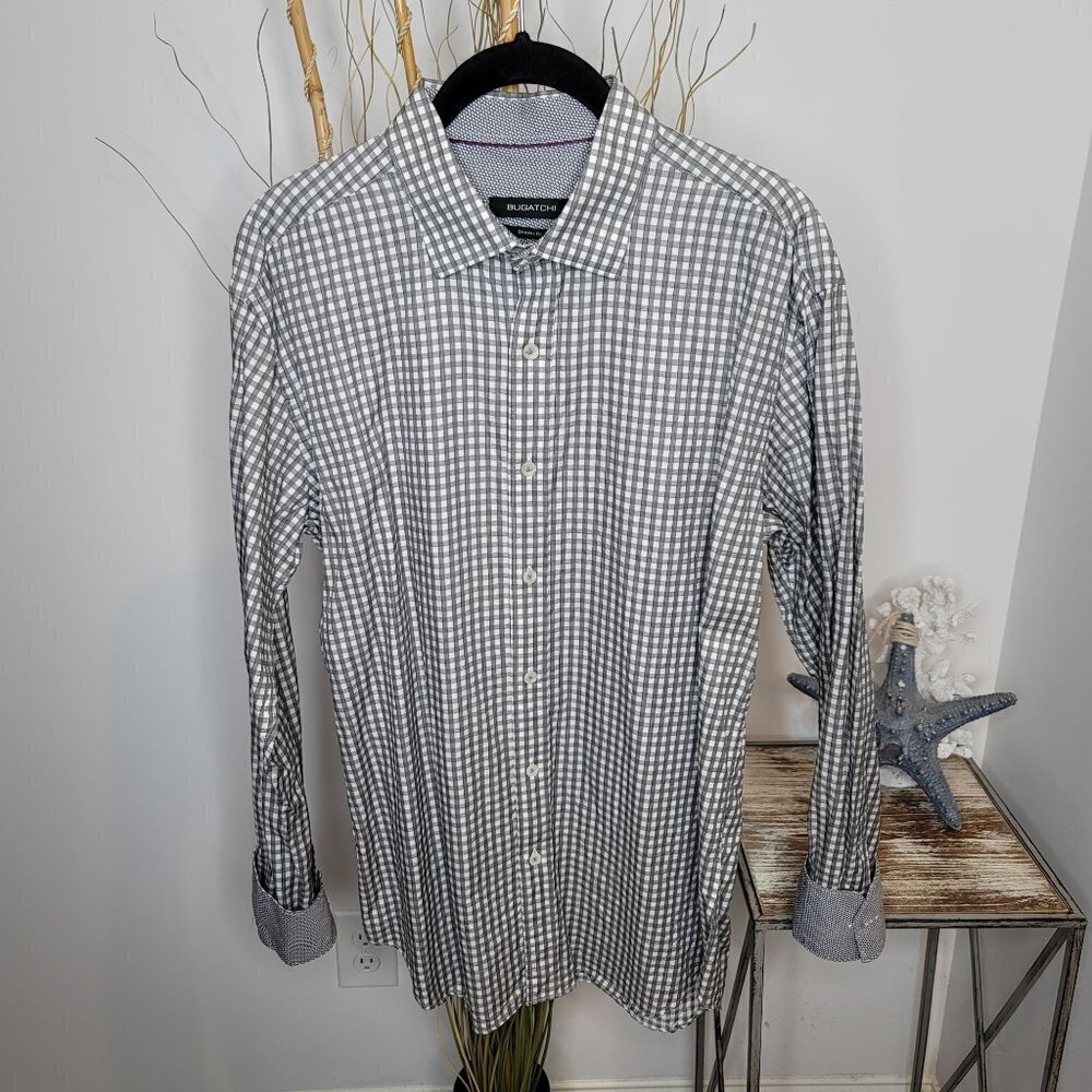 Bugatchi Uomo Button Up Mens Medium - image 1
